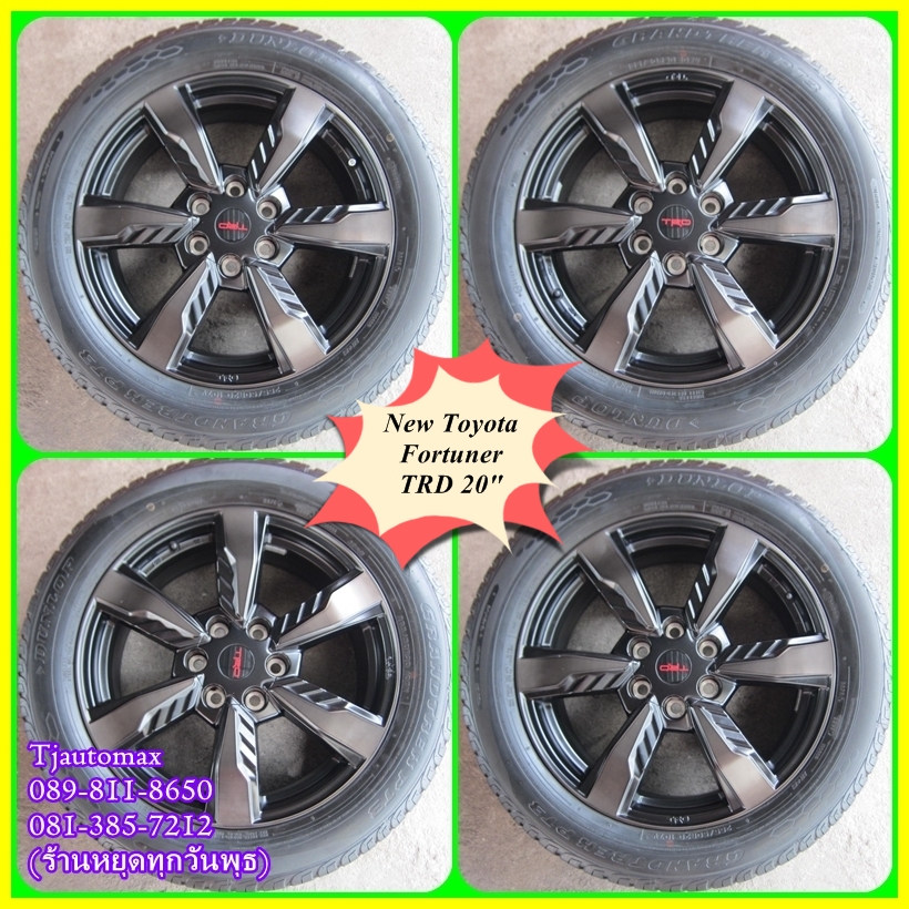 New Toyota Fortuner TRD V.6 20" ล้อแท้โตโยต้า ฟอร์จูนเนอร์ ทีอาร์ดี เวอร์ชั่น6 20"